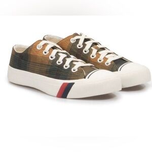 PRO-Keds x J.Crew Royal Plaid Low Top Canvas Sneakers